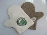 рукавица для бани и сауны "банный эксперт", комбинированная, мск